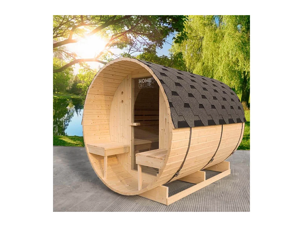 Home Deluxe Sauna à tonneau LAHTI L Deluxe