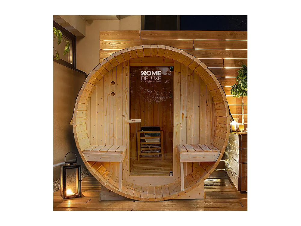 Home Deluxe Sauna à tonneau LAHTI L Deluxe