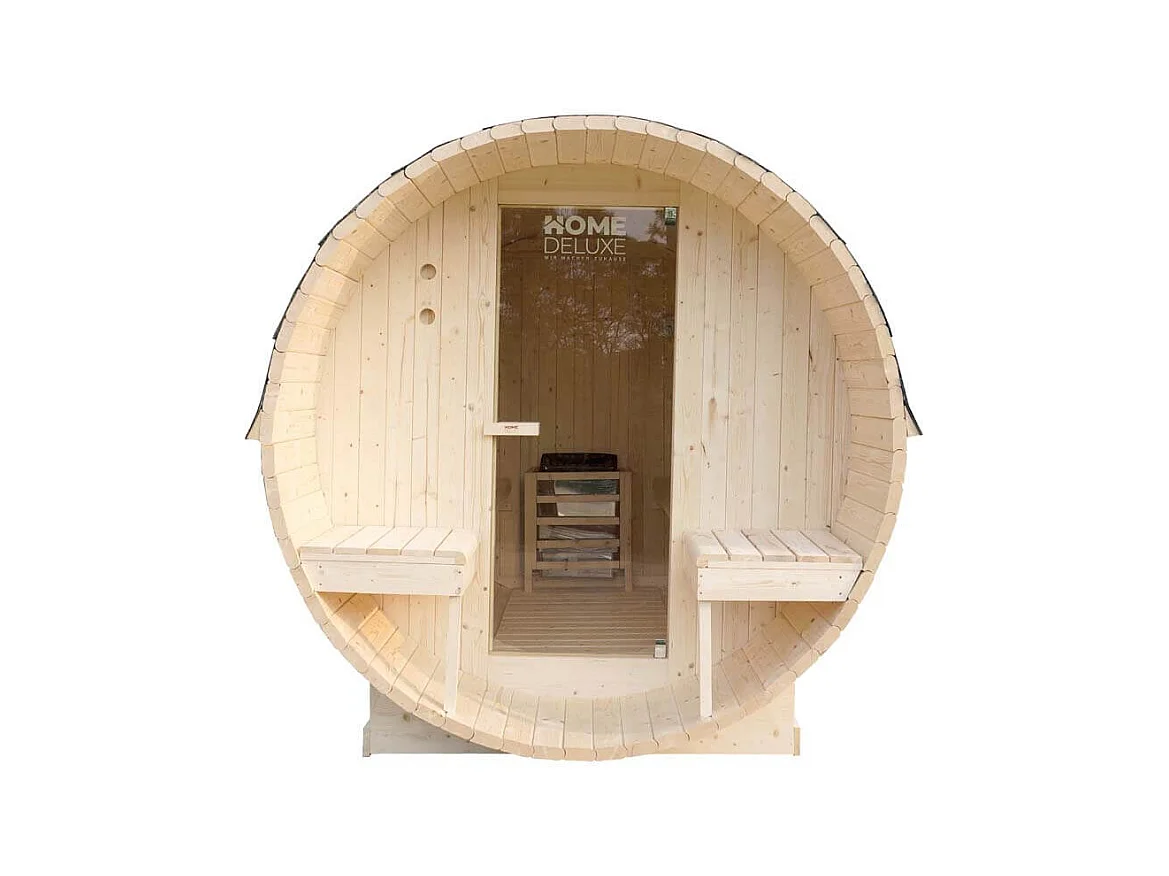 Home Deluxe Sauna à tonneau LAHTI L Deluxe