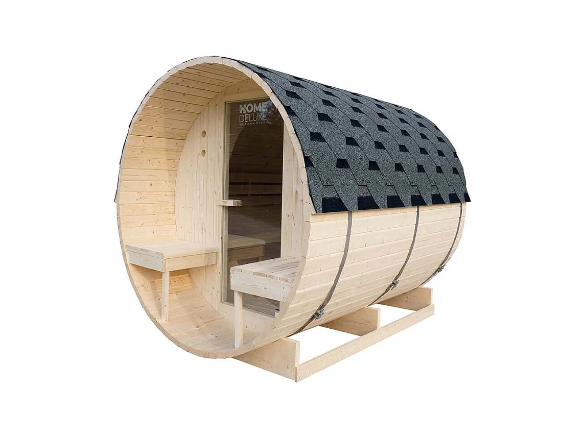 Home Deluxe Sauna à tonneau LAHTI L Deluxe