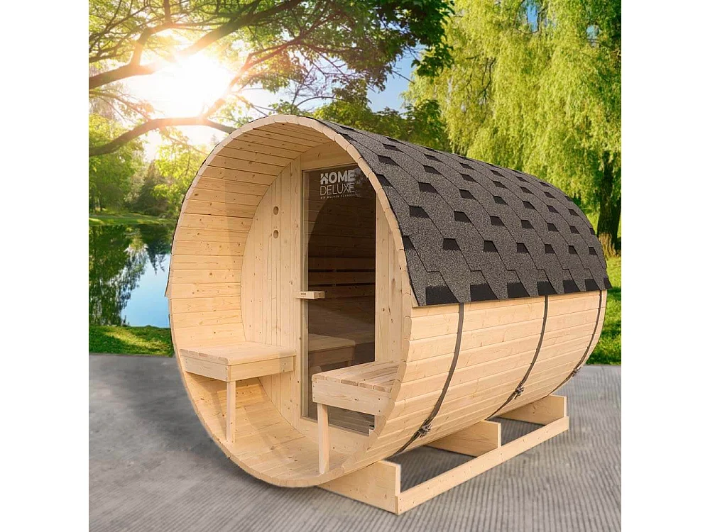 Home Deluxe Sauna à tonneau LAHTI L Deluxe