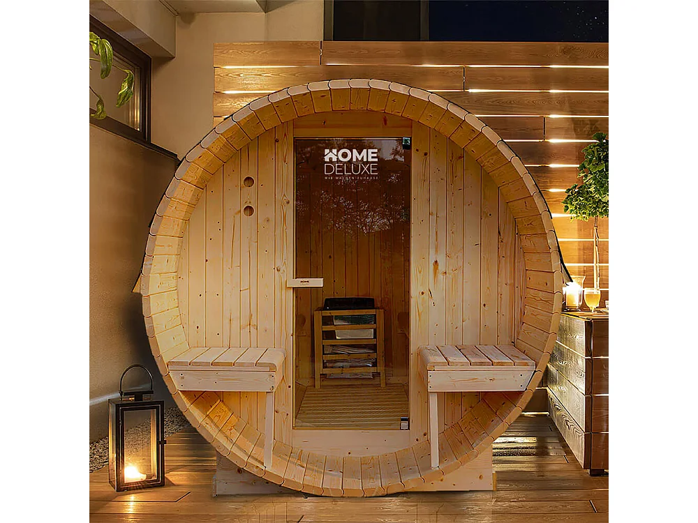 Home Deluxe Sauna à tonneau LAHTI L Deluxe
