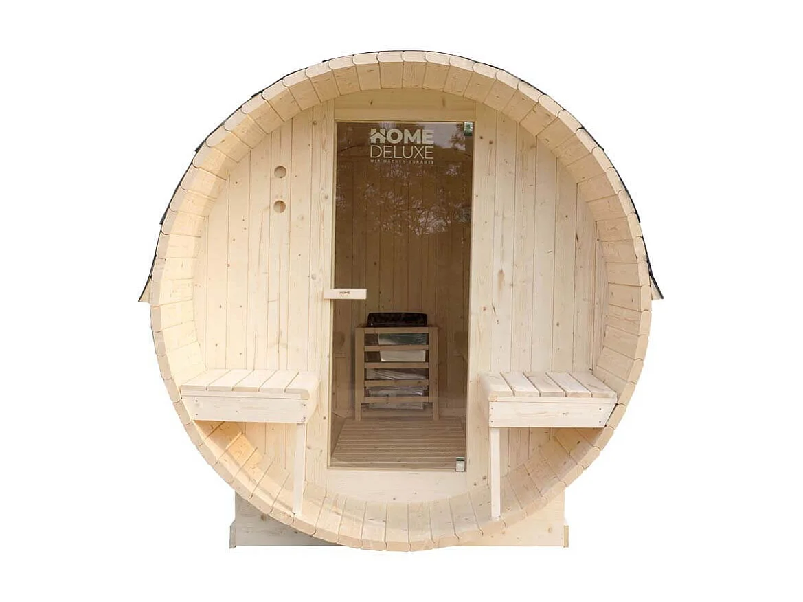 Home Deluxe Sauna à tonneau LAHTI L Deluxe