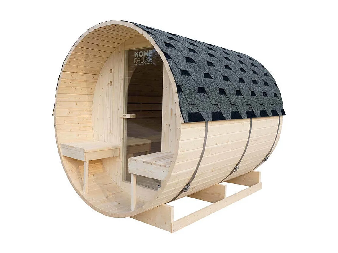 Home Deluxe Sauna à tonneau LAHTI L Deluxe