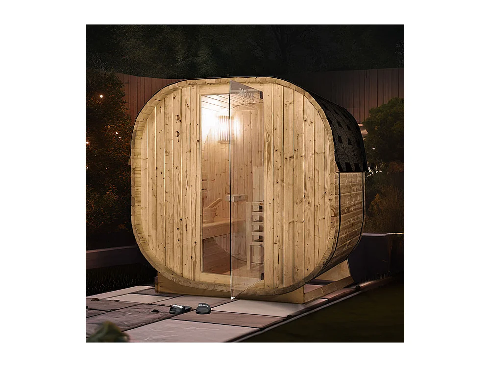 Home Deluxe Sauna d'extérieur CUBE 194 x 185 x 185 cm