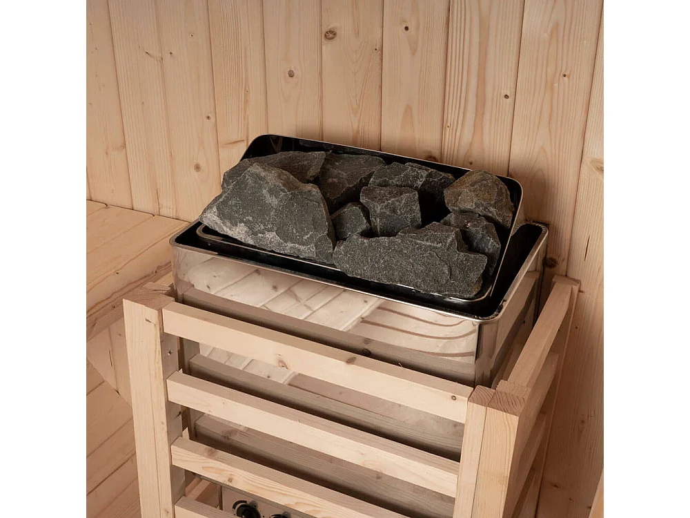 Home Deluxe Sauna d'extérieur en tonneau LAHTI L