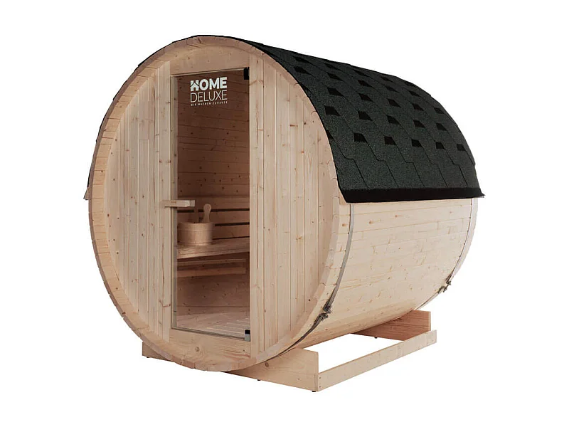 Home Deluxe Sauna d'extérieur en tonneau LAHTI L
