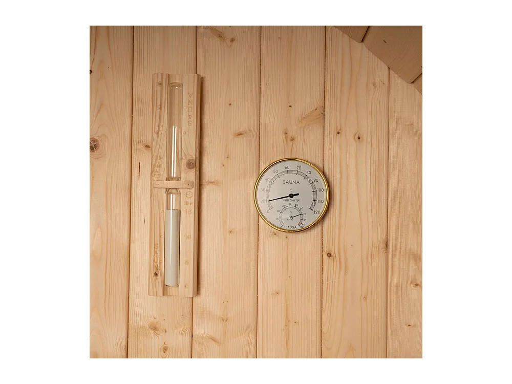 Home Deluxe Sauna d'extérieur à tonneau LAHTI M