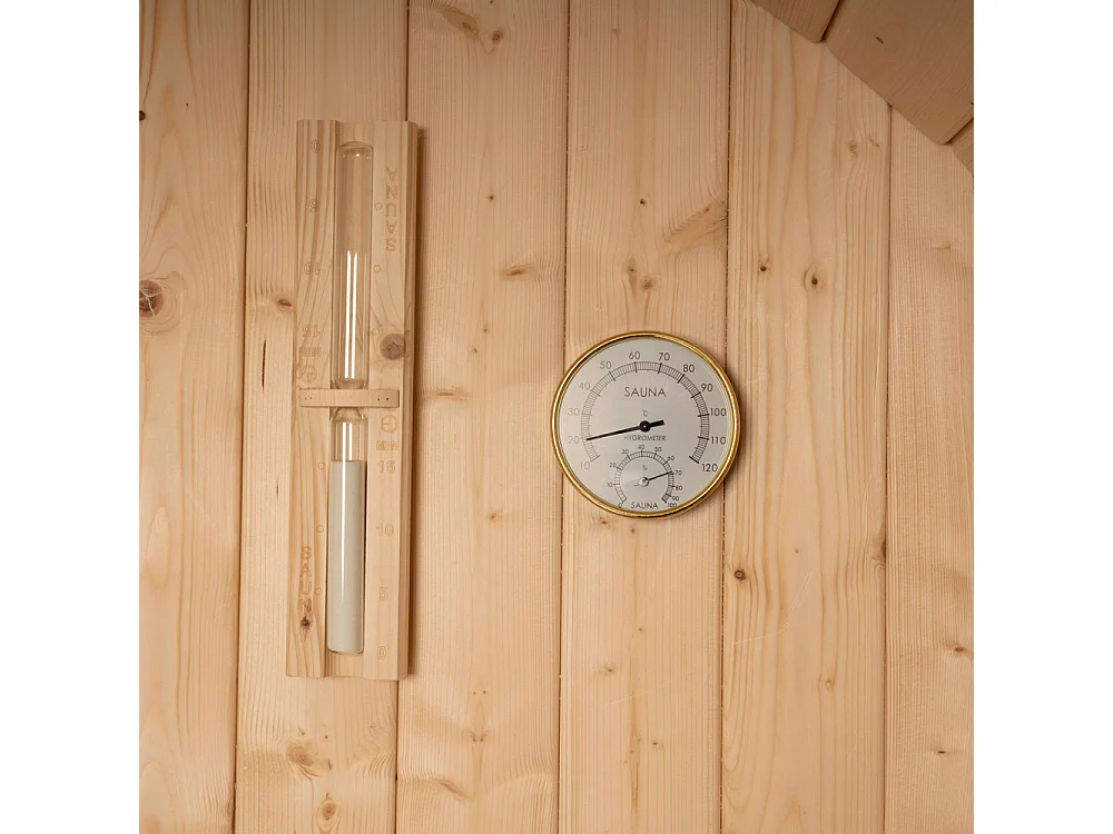 Home Deluxe Sauna d'extérieur à tonneau LAHTI M