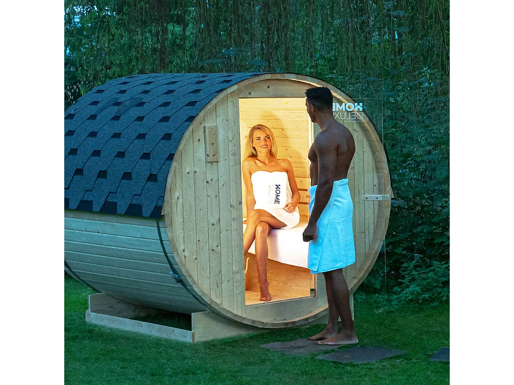 Home Deluxe Sauna à tonneau LAHTI XL