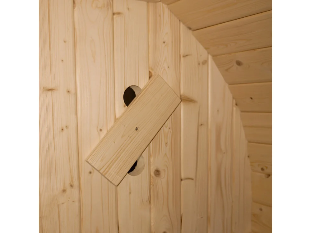 HOME DELUXE Outdoor Sauna CUBE S - Dimensions : environ 194 cm x 120 cm