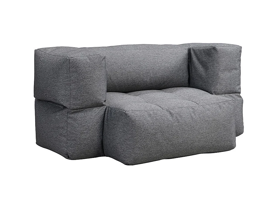 HOME DELUXE - Pouf d’extérieur HEAVEN - Anthracite 76 x 152 x 100 cm I Fauteuil poire d'extérieur, siège modulaire, canapé d'extérieur