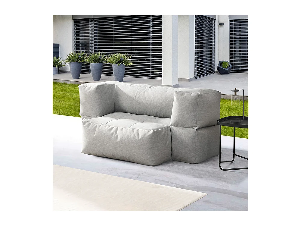 HOME DELUXE - Pouf d’extérieur HEAVEN - Beige - 76 x 152 x 100 cm | Canapé de jardin, salon d’extérieur, ensemble de sièges, canapé