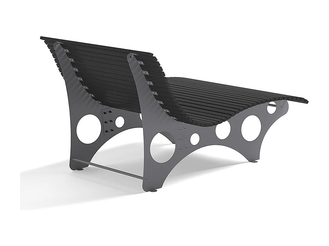 Home Deluxe Bain de soleil ondulé NIRA Anthracite - 148 cm