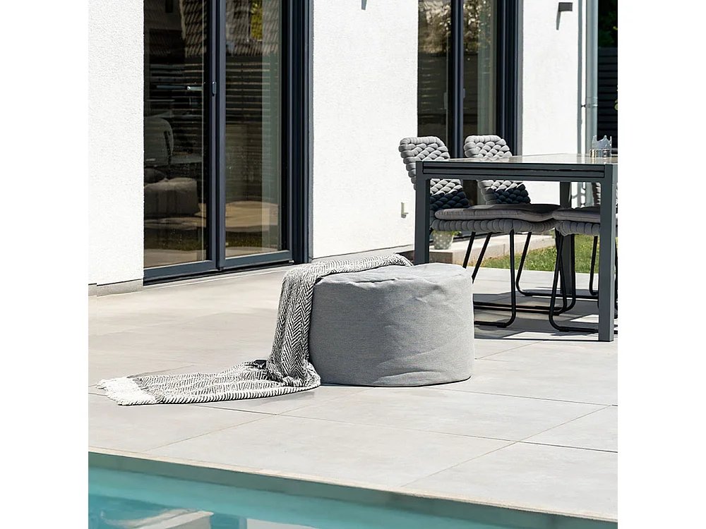 Home Deluxe XXL Outdoor Pouf CLOUD - Gris clair
