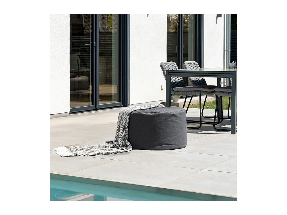 Home Deluxe XXL Outdoor Pouf CLOUD - Anthracite