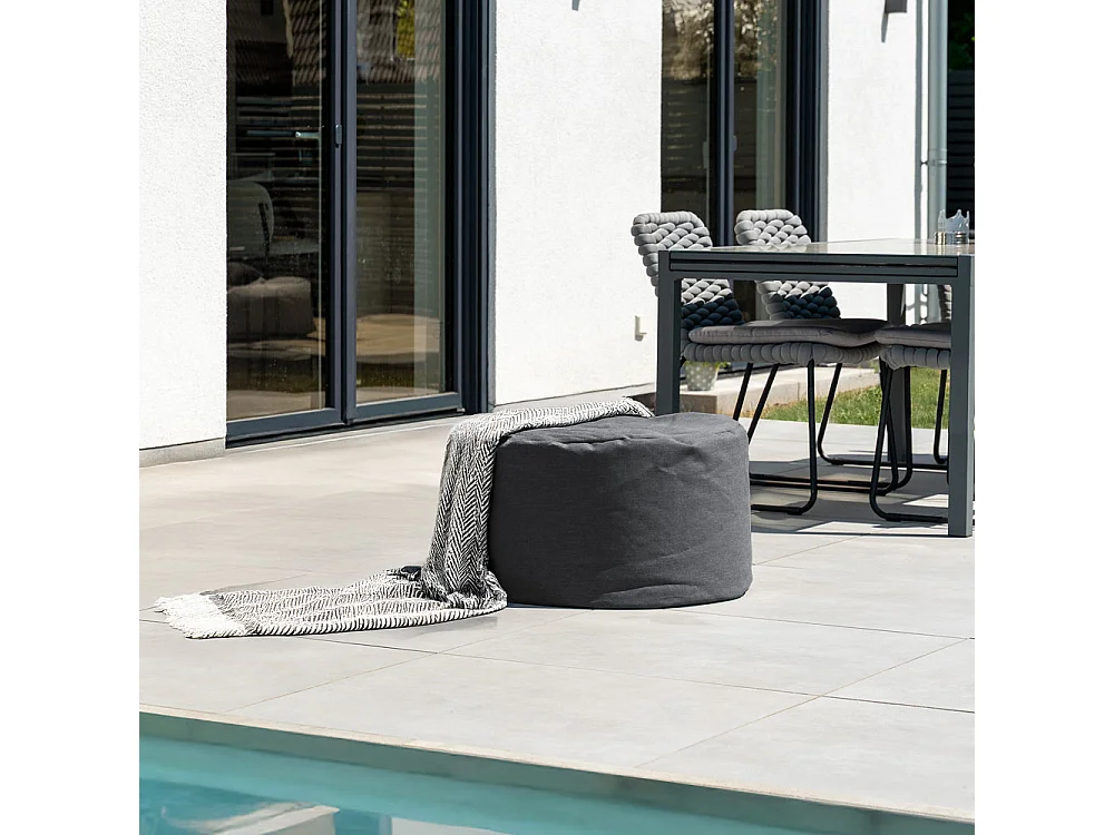 Home Deluxe XXL Outdoor Pouf CLOUD - Anthracite