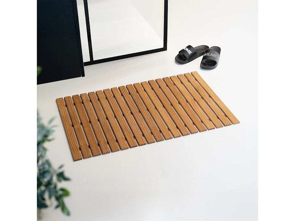 Home Deluxe Tapis de sauna en bois SANYA - Naturel