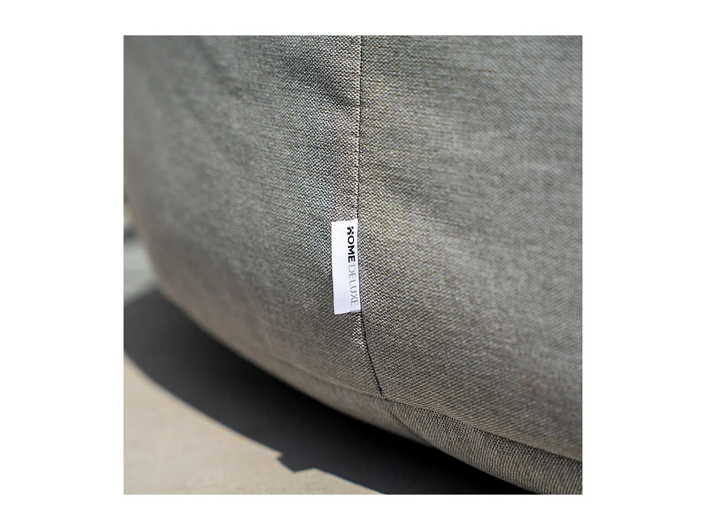 Home Deluxe XXL Outdoor Pouf CLOUD avec tabouret - Gris clair