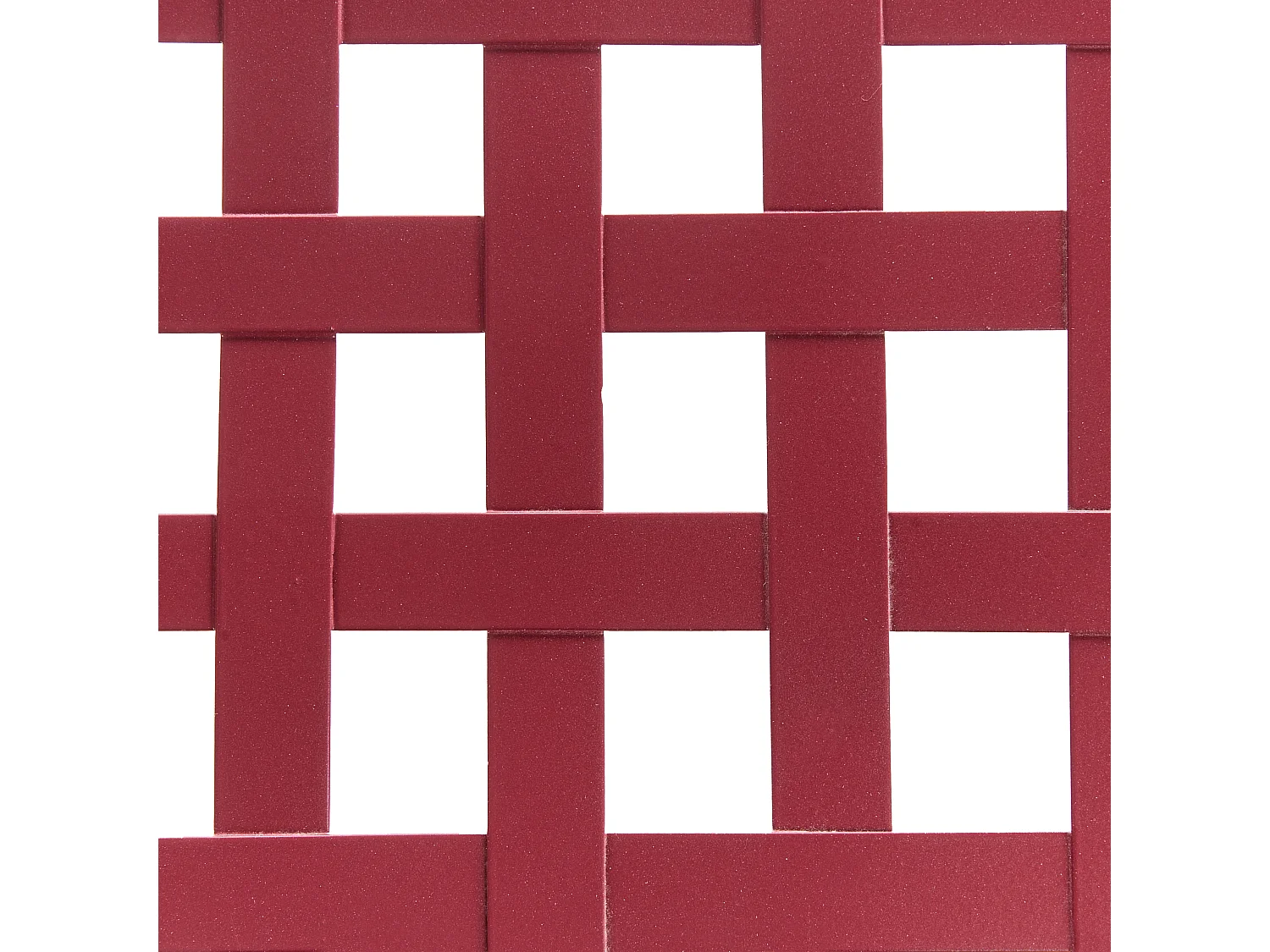 Table bistrot ALBINIA 70 cm 70 cm Métal Rouge Bordeaux