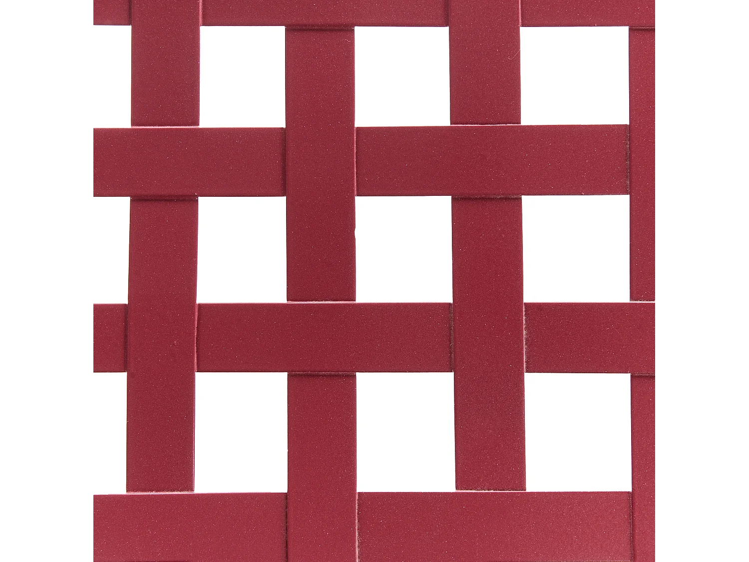 Table bistrot ALBINIA 70 cm 70 cm Métal Rouge Bordeaux