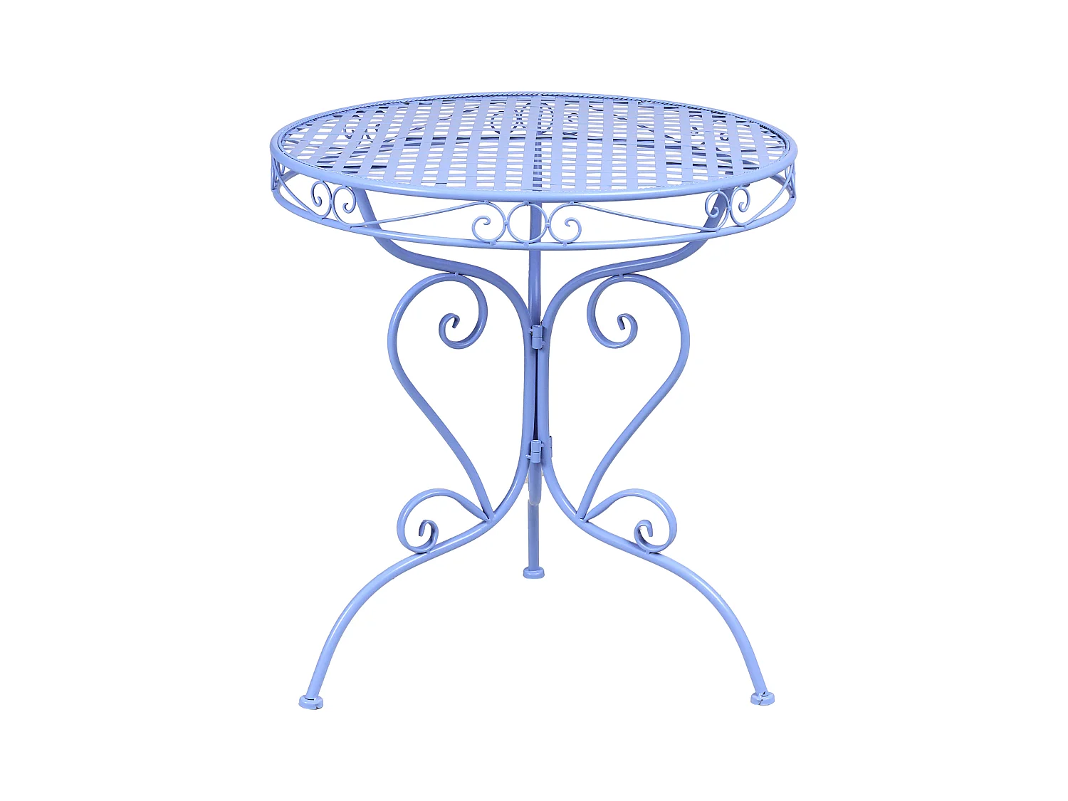Table bistrot ALBINIA 70 cm 70 cm Métal Bleu