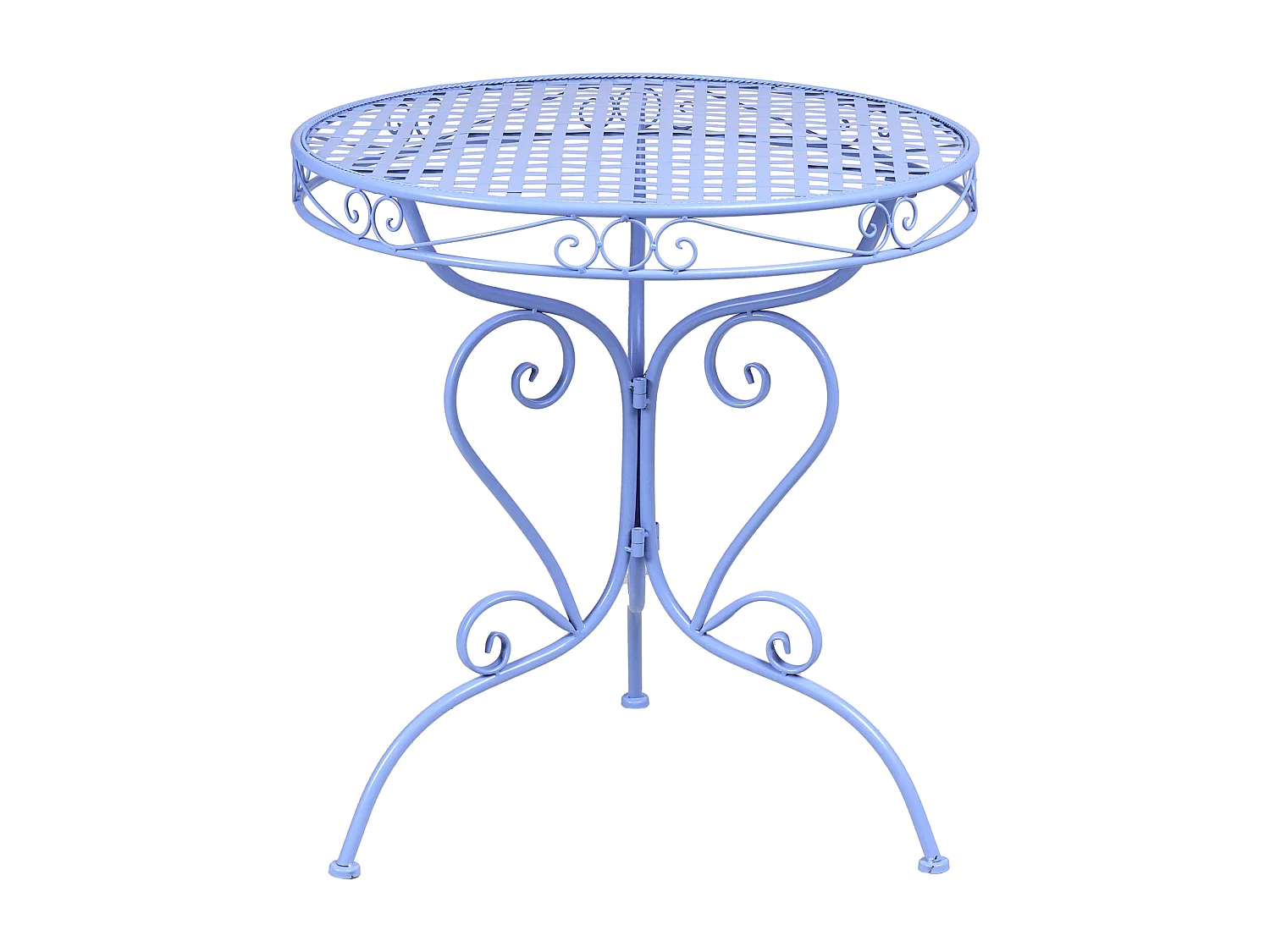 Table bistrot ALBINIA 70 cm 70 cm Métal Bleu