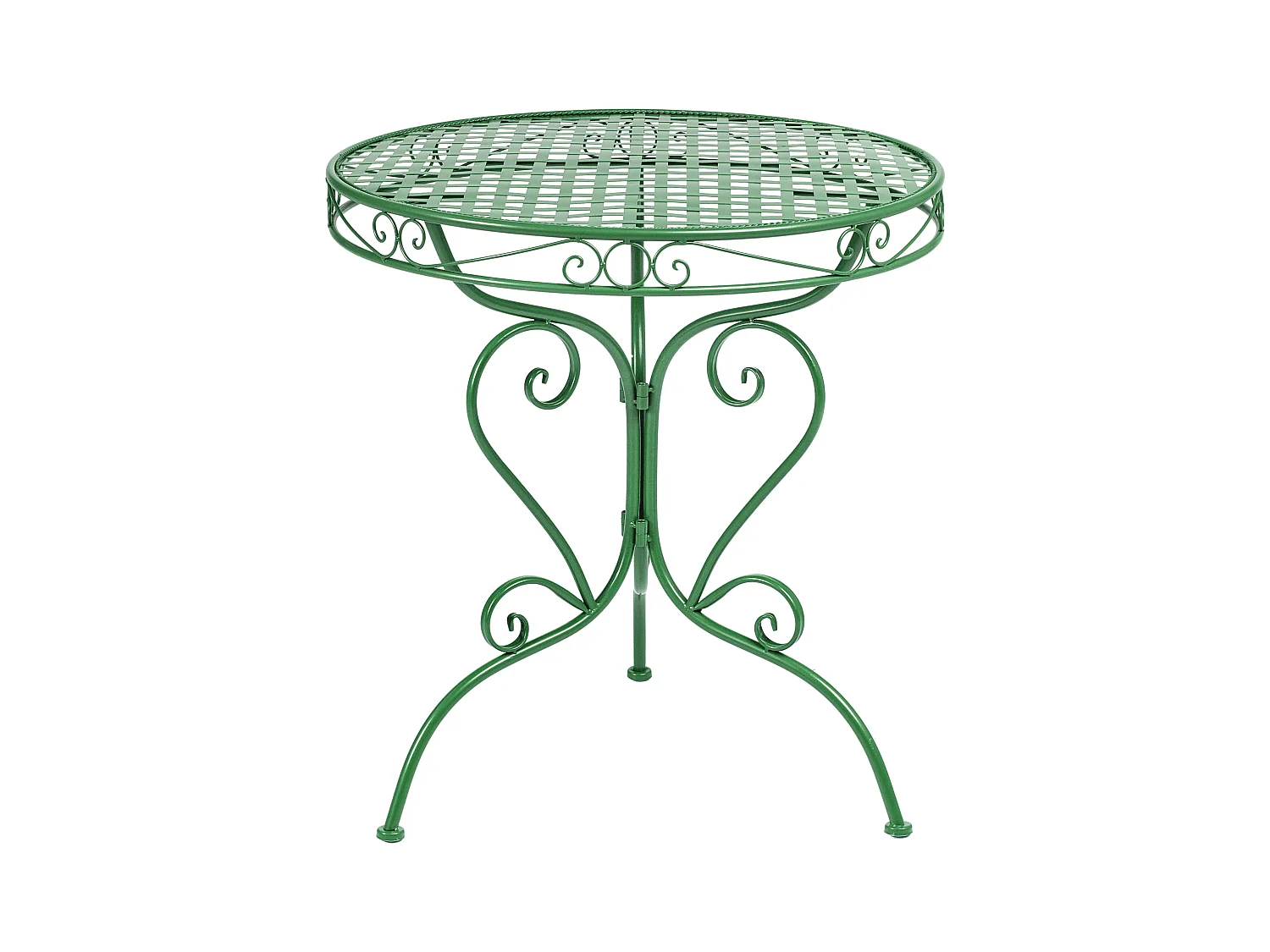 Table bistrot ALBINIA 70 cm 70 cm Métal Vert