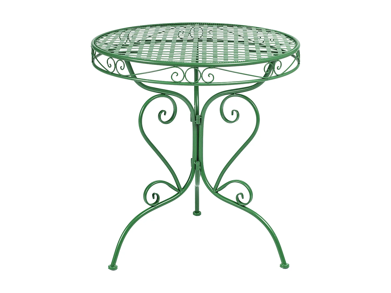 Table bistrot ALBINIA 70 cm 70 cm Métal Vert