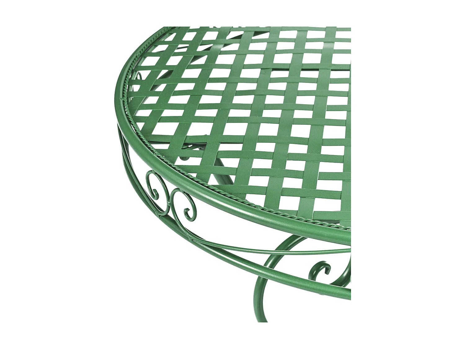 Table bistrot ALBINIA 70 cm 70 cm Métal Vert