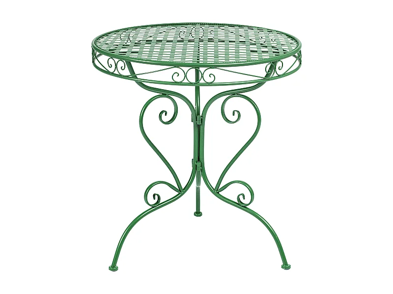 Table bistrot ALBINIA 70 cm 70 cm Métal Vert