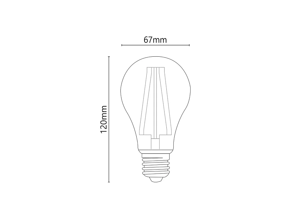 Alcapower - Lampadina LED E27 A67 18W 3280lm, Angolo 320°, Classe Energetica C, Ø67mm, Luce Istantanea, Lunga Durata - 3000K