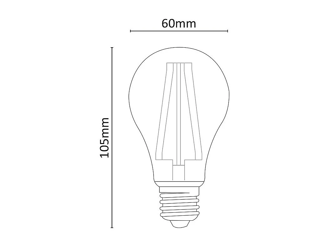 Alcapower - Lâmpada LED E27 A60 15W 2500lm, Ângulo de 320°, Classe Energética C, Ø60mm, Luz Instantânea, Longa Duração - 4000K