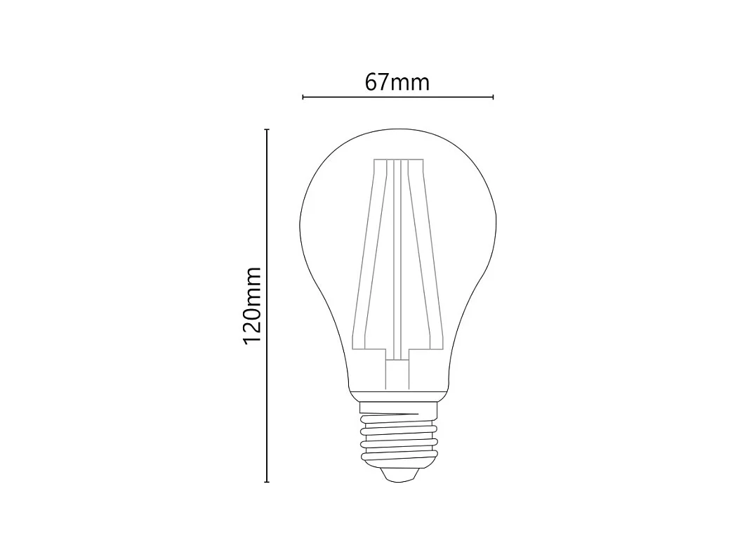 Alcapower - Ampoule LED E27 A67 18 W 3 280 lm, angle 320°, classe énergétique C, Ø 67 mm, éclairage instantané, longue durée de vie - 6000K