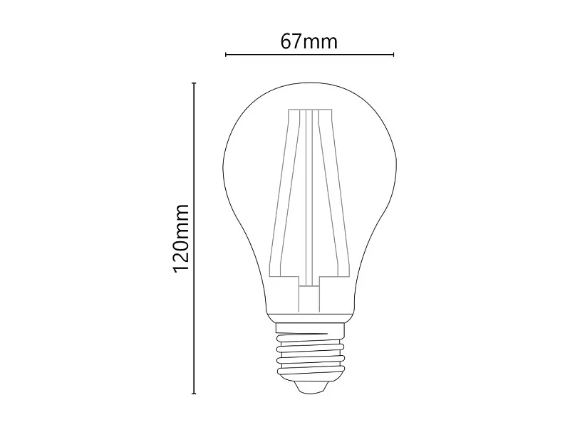 Alcapower - Lampadina LED E27 A67 18W 3280lm, Angolo 320°, Classe Energetica C, Ø67mm, Luce Istantanea, Lunga Durata - 4000K