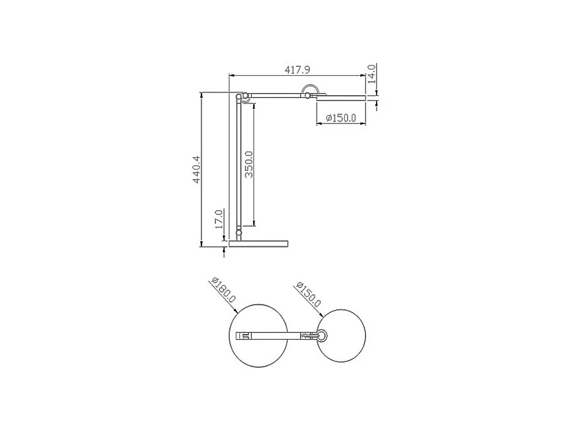 Regina - Lampe de table réglable Fabas Luce noire - LED tactile intégrée 9 W à intensité variable CCT (3000K, 4000K, 5 000 K, 6000K)