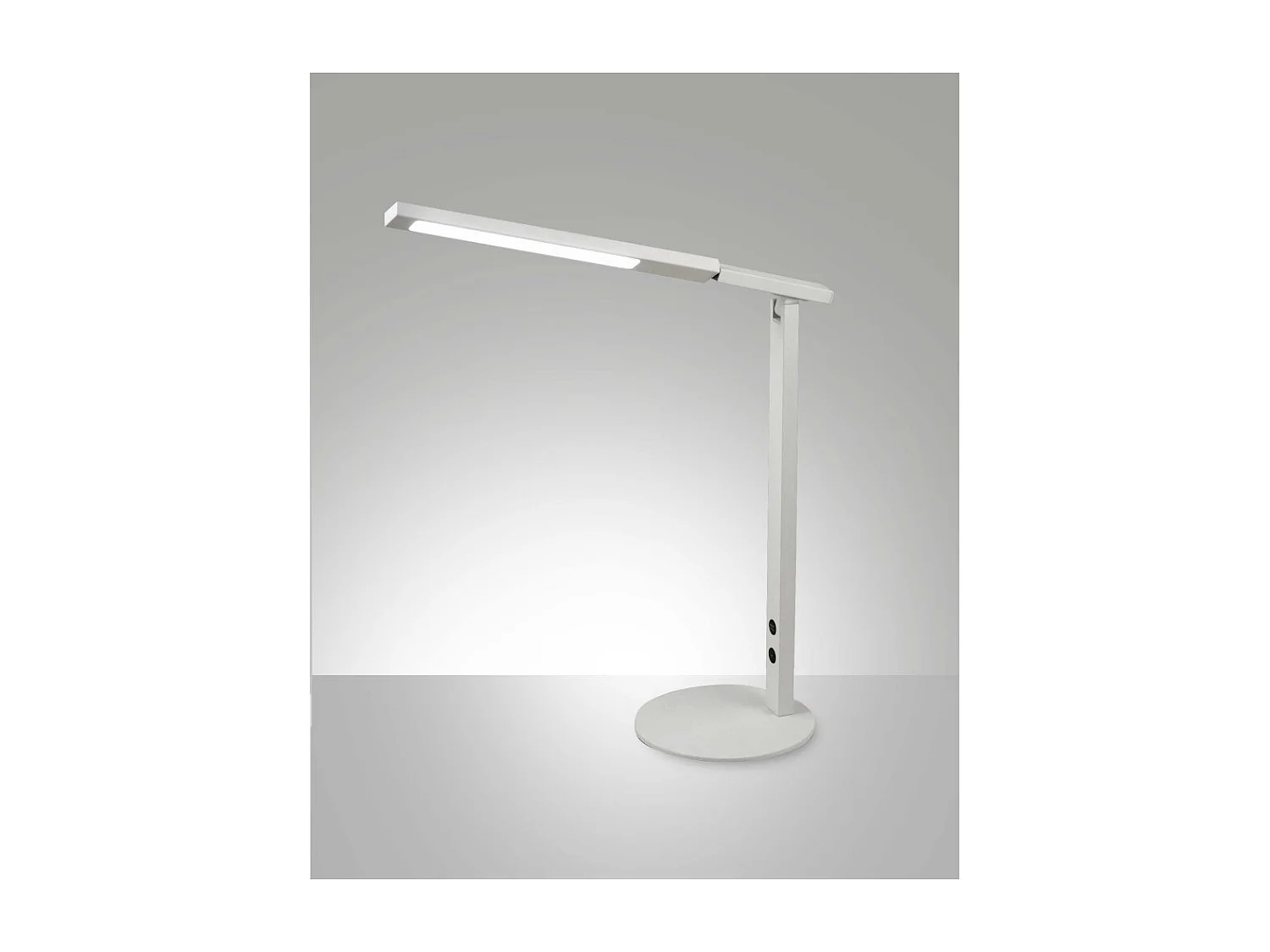 Ideal - Fabas Luce weiße Tischlampe - Integrierte 10-W-LED, Touch-dimmbar, CCT (3000 K, 4000 K, 5000 K, 6000 K)