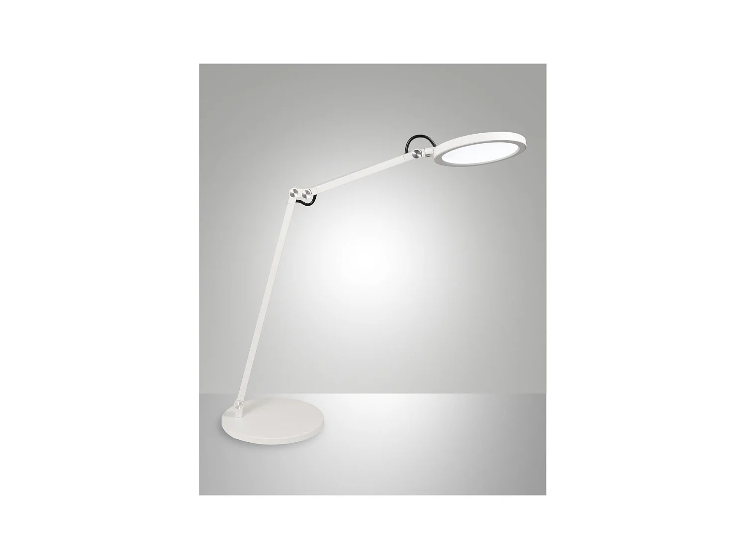 Regina - Lampe de table réglable Fabas Luce blanche - LED tactile intégrée 9 W à intensité variable CCT (3000K, 4000K, 5 000 K, 6000K)