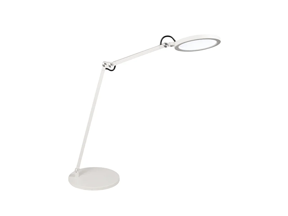 Regina - Fabas Luce, weiße, verstellbare Tischlampe - integrierte 9-W-Touch-LED, dimmbar, CCT (3000 K, 4000 K, 5000 K, 6000 K)