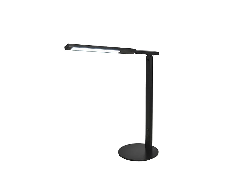 Ideal - Lampa stołowa LED czarna Fabas Luce, 10W, ściemniana dotykowo, barwa CCT 3000K-6000K