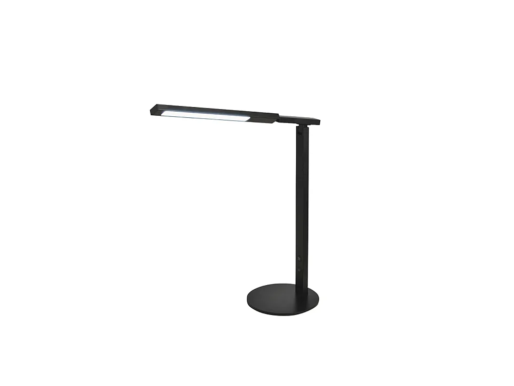 Idéal - Lampe de table Fabas Luce noire - LED 10W intégrée, tactile, dimmable, CCT (3000K 4000K 5000K 6000K)