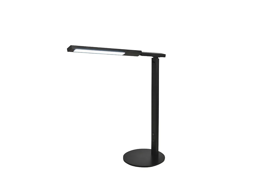 Idéal - Lampe de table Fabas Luce noire - LED 10W intégrée, tactile, dimmable, CCT (3000K 4000K 5000K 6000K)