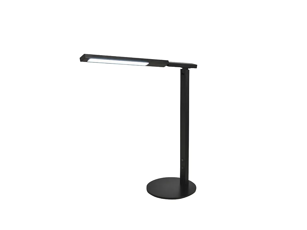 Idéal - Lampe de table Fabas Luce noire - LED 10W intégrée, tactile, dimmable, CCT (3000K 4000K 5000K 6000K)