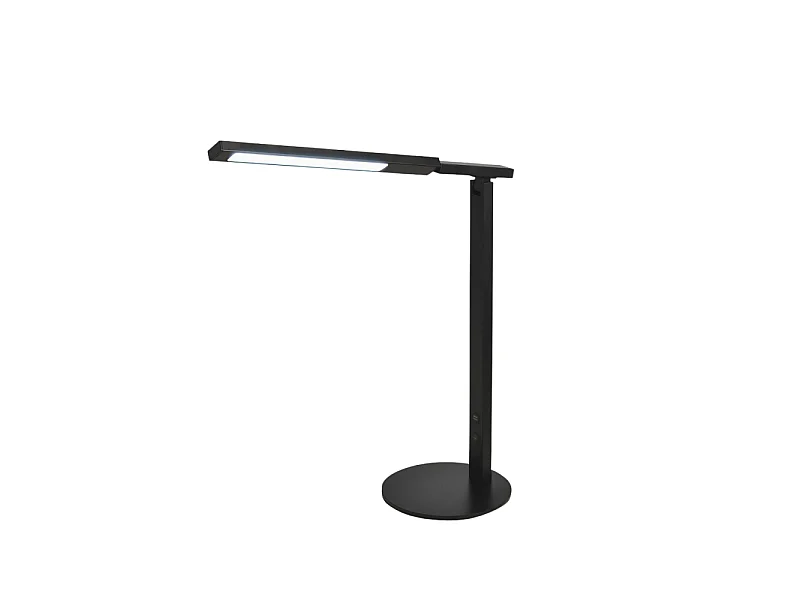 Idéal - Lampe de table Fabas Luce noire - LED 10W intégrée, tactile, dimmable, CCT (3000K 4000K 5000K 6000K)