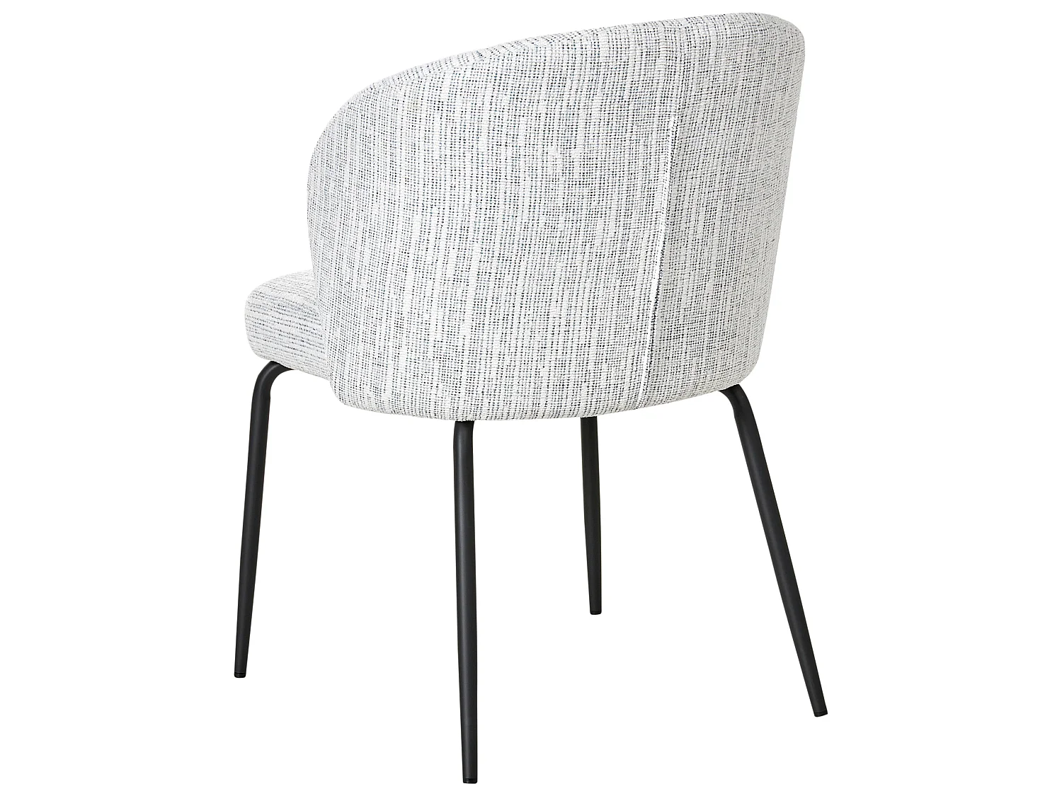 Lot de 2 chaises de salle à manger ZANA Tissu Blanc/bleu