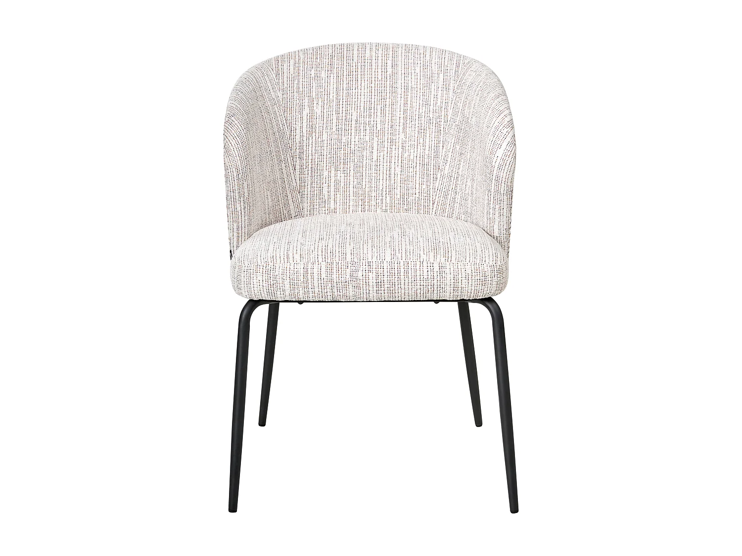 Lot de 2 chaises de salle à manger ZANA Tissu Multicolore