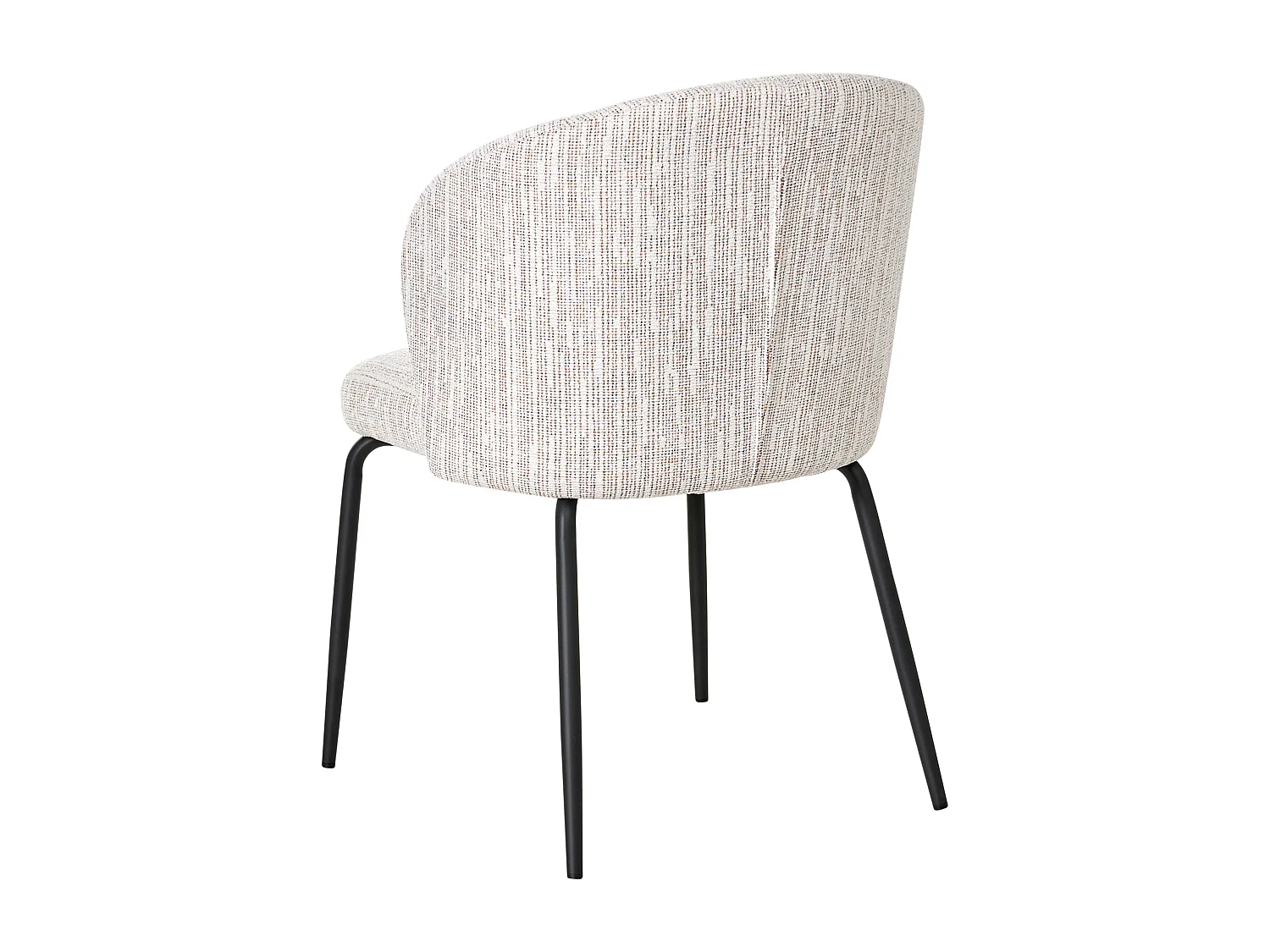 Lot de 2 chaises de salle à manger ZANA Tissu Multicolore