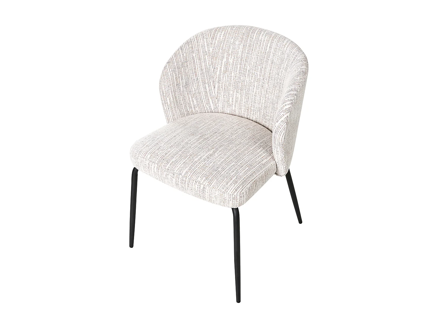 Lot de 2 chaises de salle à manger ZANA Tissu Multicolore