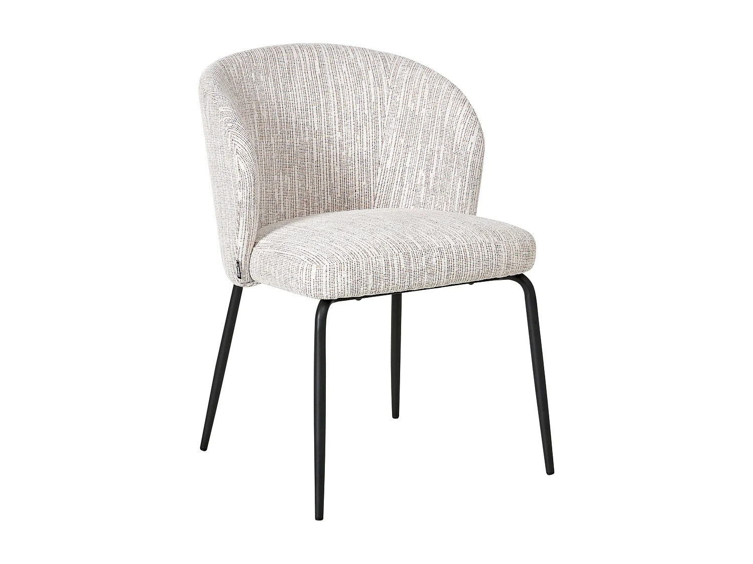 Lot de 2 chaises de salle à manger ZANA Tissu Multicolore