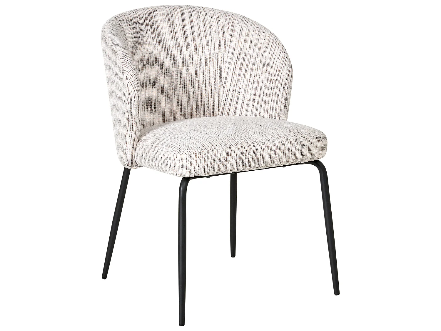 Lot de 2 chaises de salle à manger ZANA Tissu Multicolore